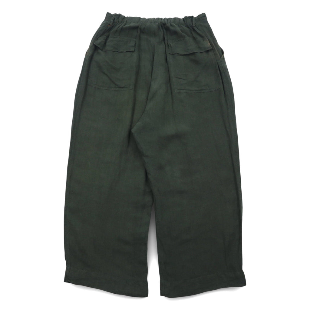 Badhiya Pantaloni larghi in lino Easy Pants FREE Khaki Lino Made in India