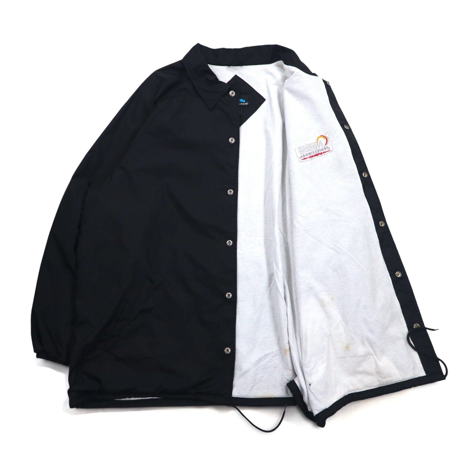 TRI-MOUNTAIN コーチジャケット 3XL ブラック ナイロン US企業 Nestle ビッグサイズ