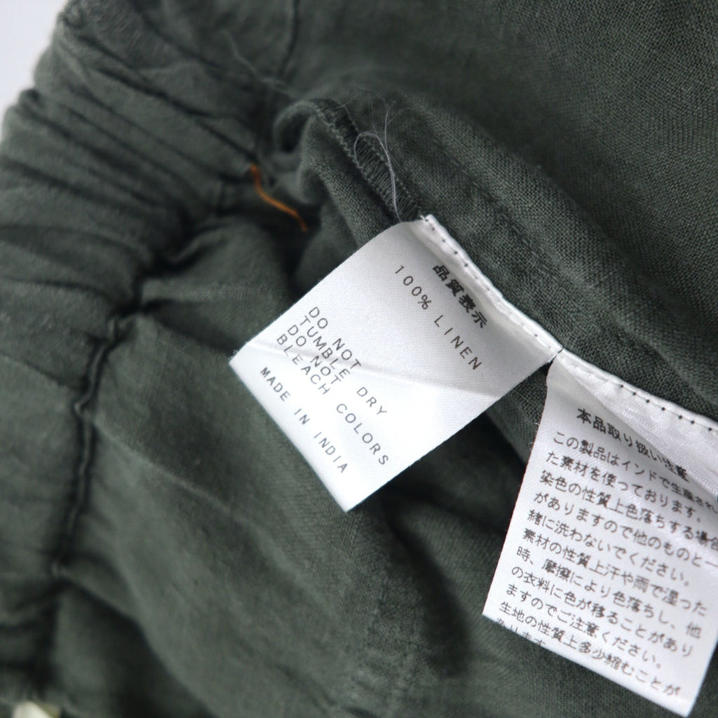 Badhiya Pantaloni larghi in lino Easy Pants FREE Khaki Lino Made in India