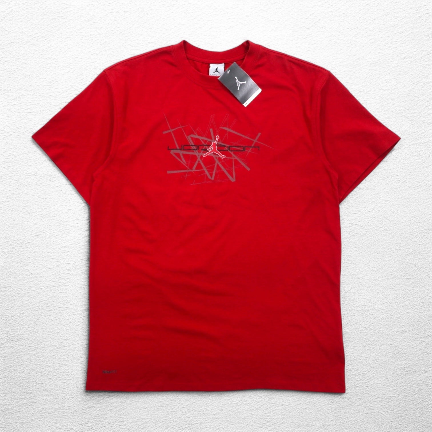 JORDAN BRAND ( NIKE ) Anni 2000 T-shirt Jumpman M Rossa Cotone Inutilizzata