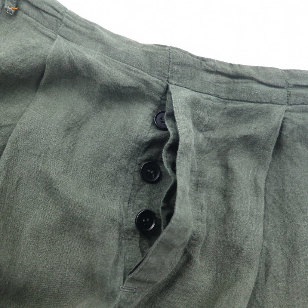 Badhiya Pantaloni larghi in lino Easy Pants FREE Khaki Lino Made in India