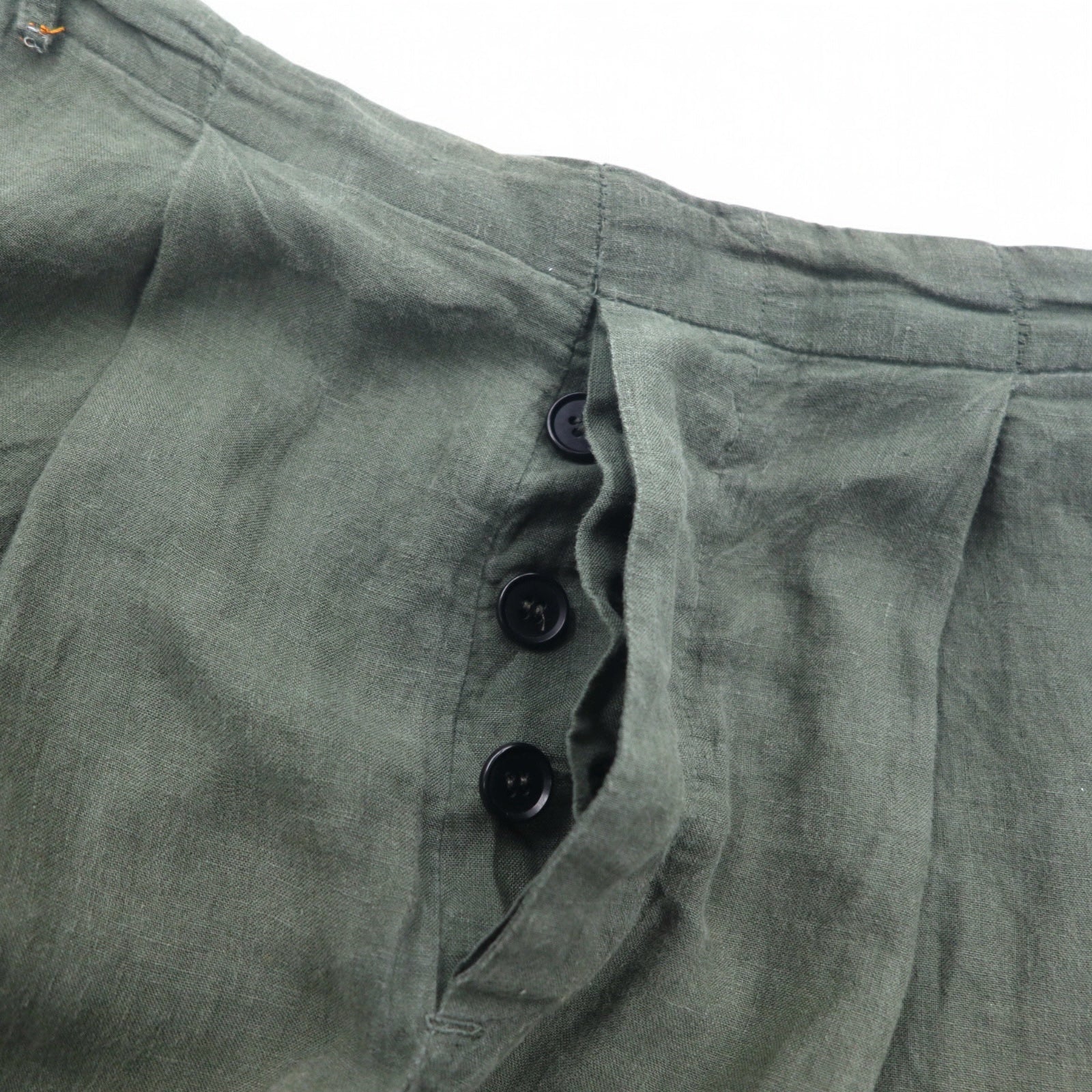 Badhiya Pantaloni larghi in lino Easy Pants FREE Khaki Lino Made in India