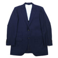 azabu tailor × loro Piana giacca sartoriale monopetto 2 bottoni S blu navy lana fodera a pois made in Japan