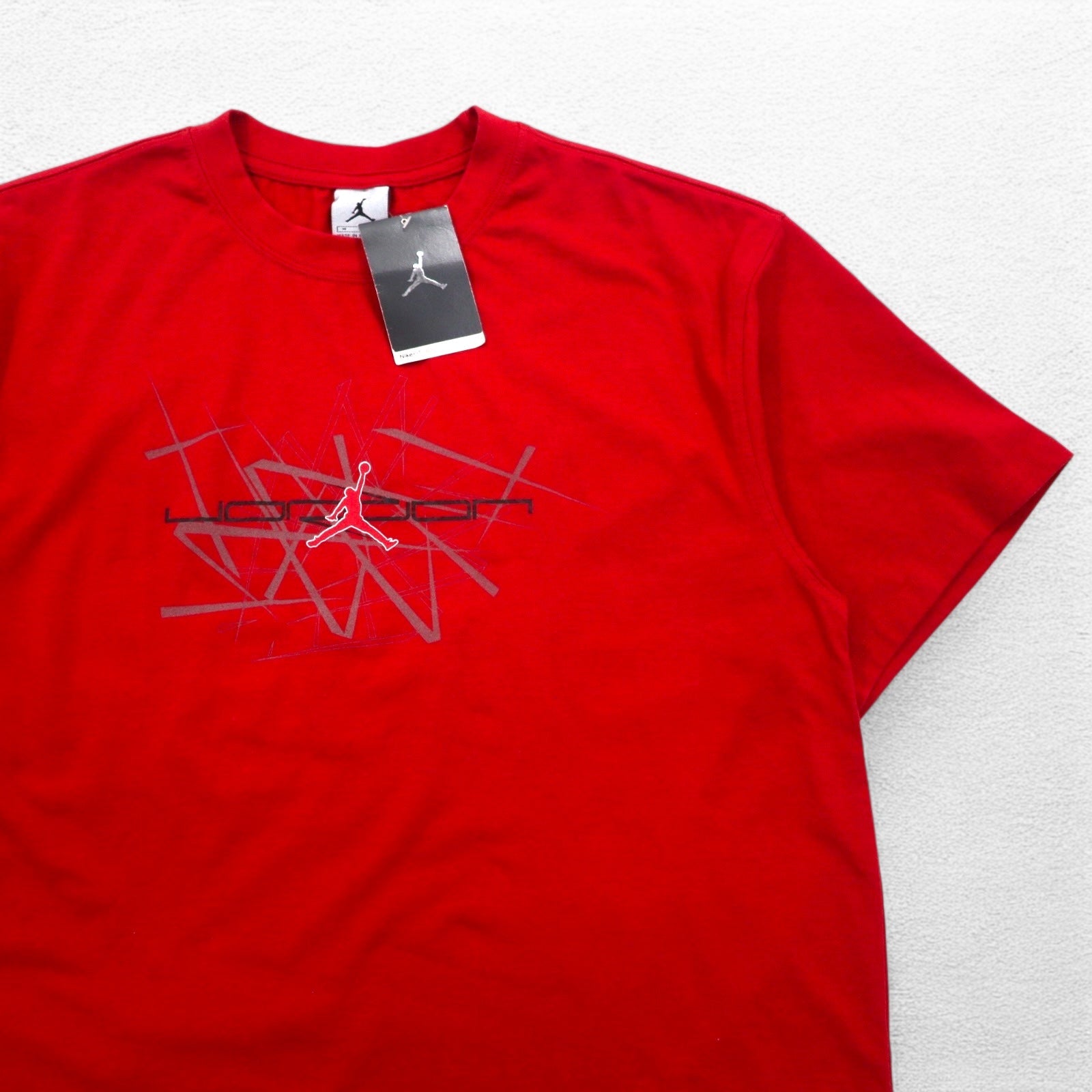 JORDAN BRAND ( NIKE ) Anni 2000 T-shirt Jumpman M Rossa Cotone Inutilizzata