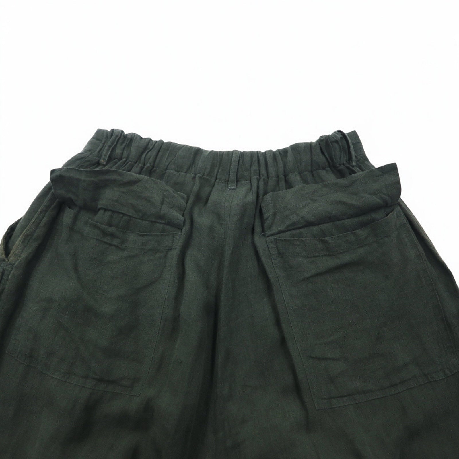 Badhiya Pantaloni larghi in lino Easy Pants FREE Khaki Lino Made in India