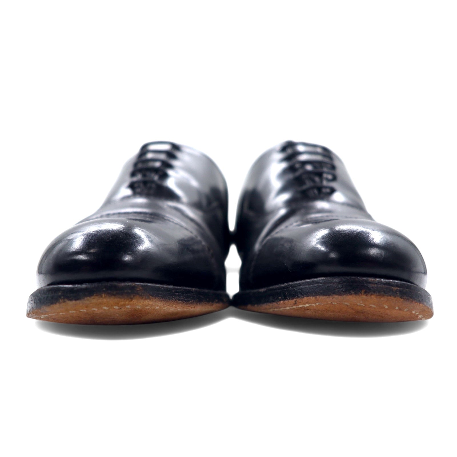 Scarpe stringate Church's Churchill realizzate in esclusiva, con punta diritta, da uomo, taglia 27.5 cm, nere, in pelle, con cucitura Goodyear, C287B 70017