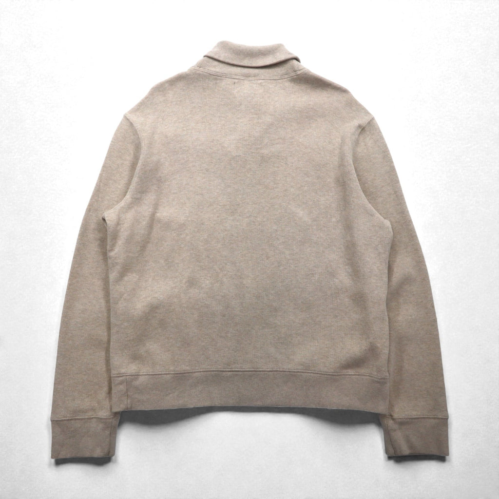 Polo Ralph Lauren 90年代 ショールカラー スウェット トレーナー XL ベージュ スモールポニー刺繡