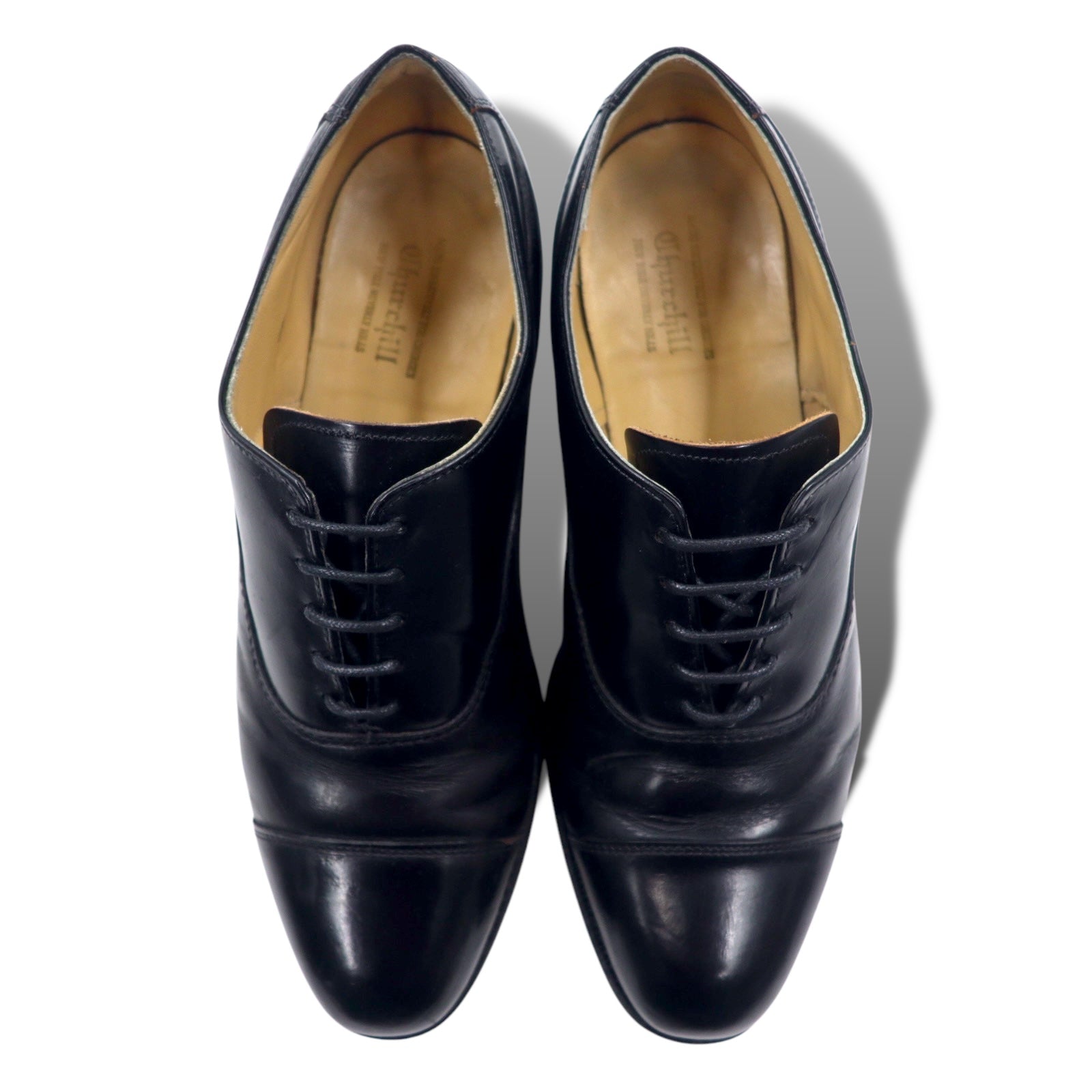 Scarpe stringate Church's Churchill realizzate in esclusiva, con punta diritta, da uomo, taglia 27.5 cm, nere, in pelle, con cucitura Goodyear, C287B 70017