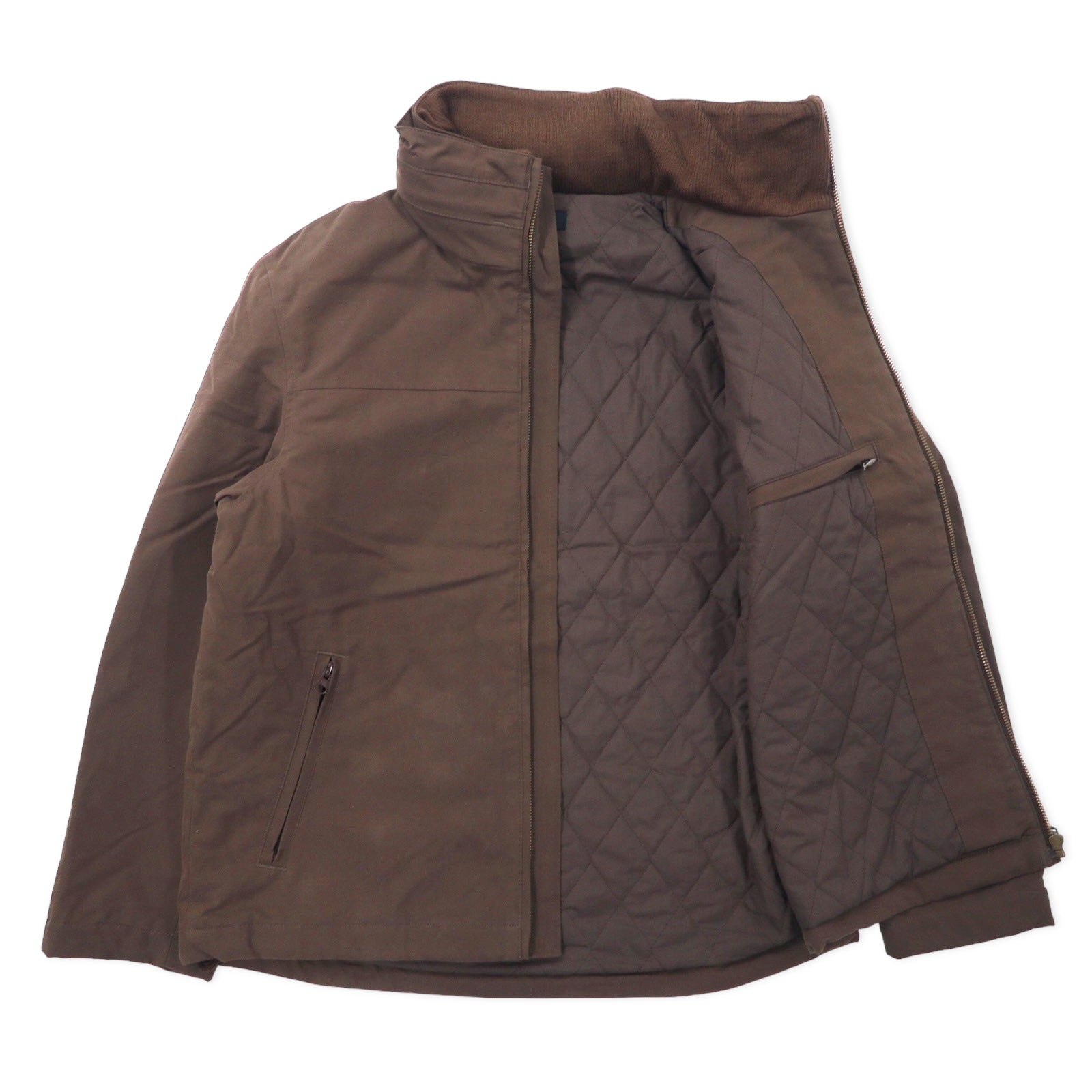 NAUTICA Giacca collo a listino L Cachi Cotone Poliestere Cappuccio a scomparsa Logo ricamato a punto singolo