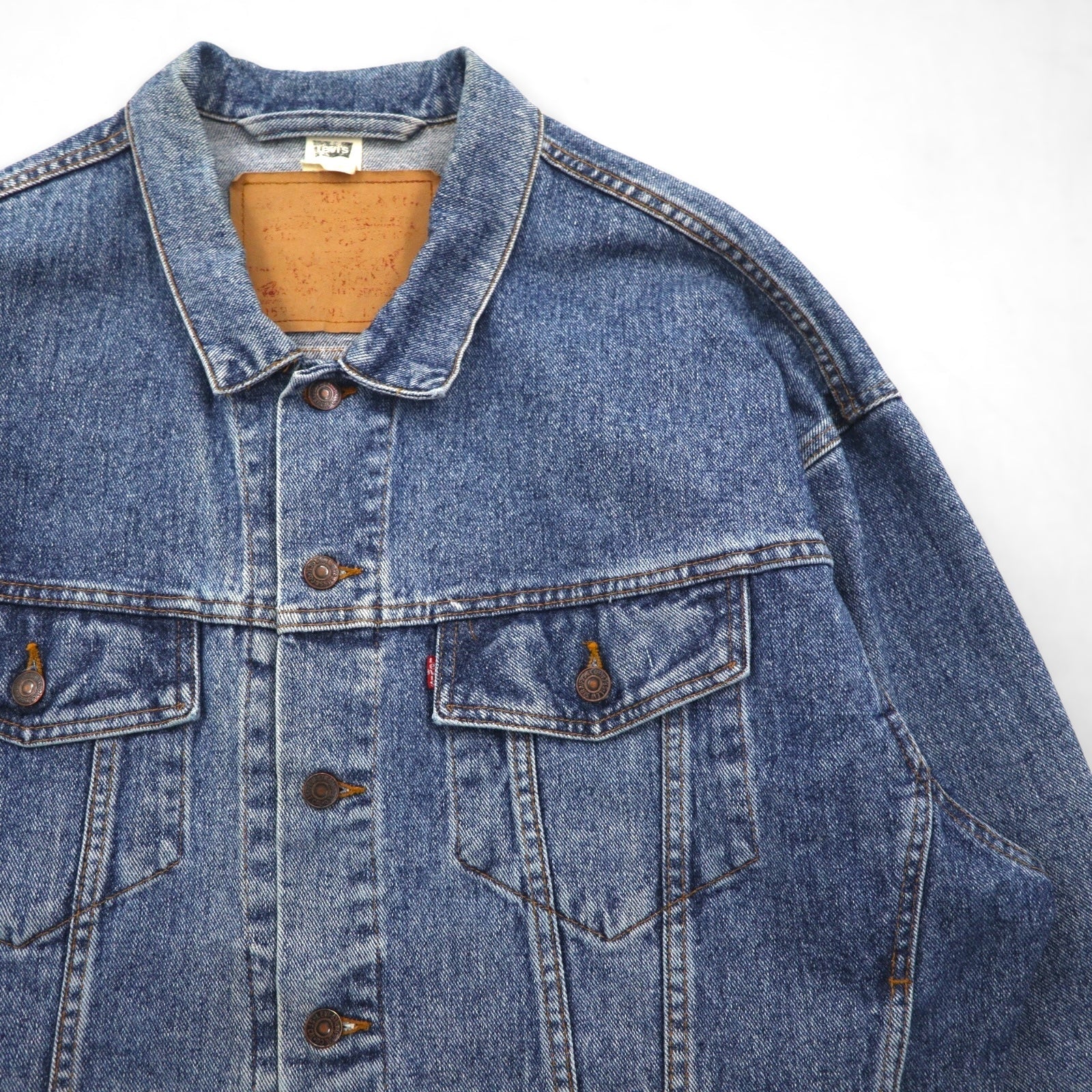 Levi's 90年代 カナダ製 デニムトラッカージャケット Gジャン L インディゴ 70598-4891 デカパッチ