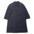 CHAPS RALPH LAUREN anni '90, cappotto monopetto, taglia LL, nero, cotone, abbottonatura nascosta, fodera staccabile