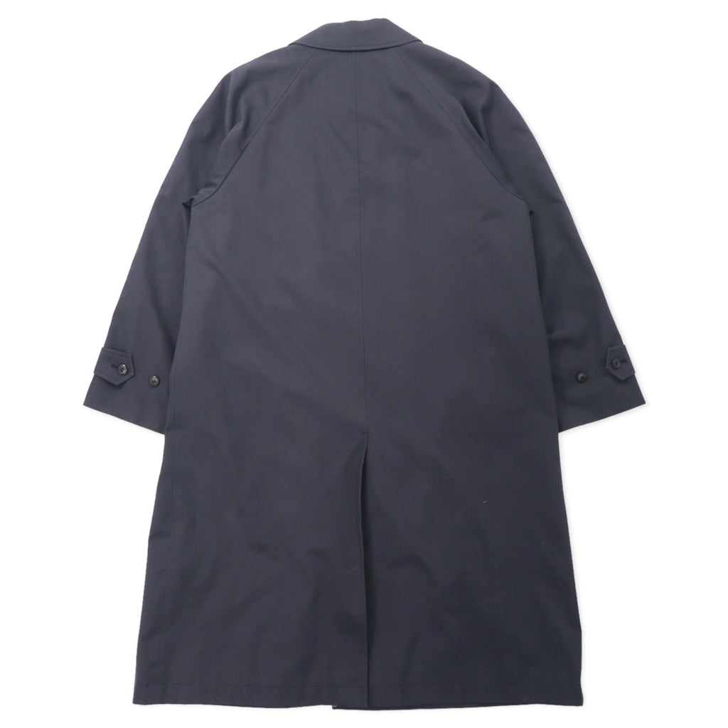 CHAPS RALPH LAUREN anni '90, cappotto monopetto, taglia LL, nero, cotone, abbottonatura nascosta, fodera staccabile
