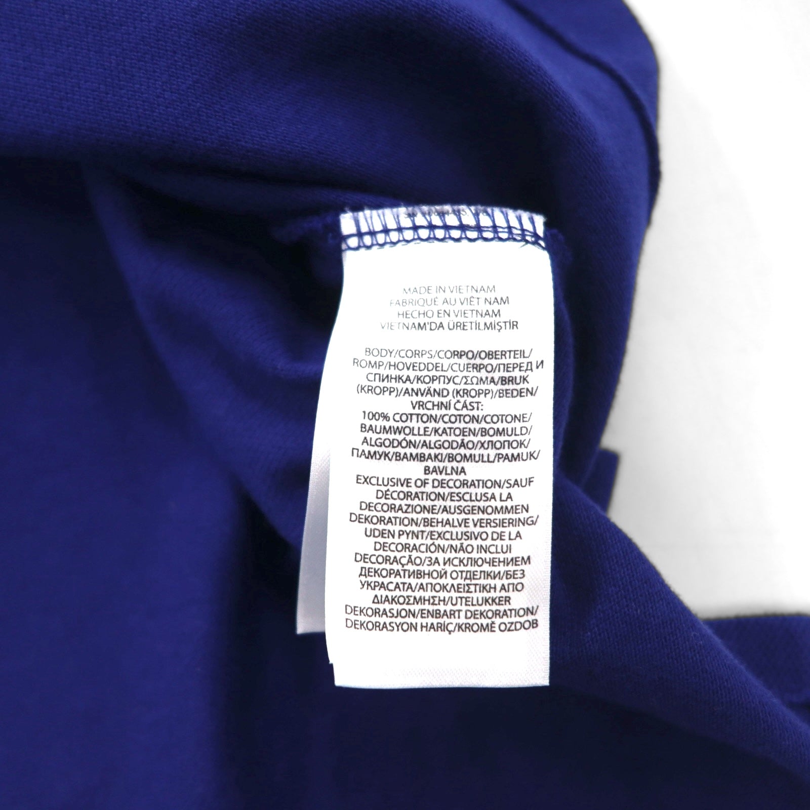 POLO RALPH LAUREN Polo ricamata con cucitura a catena L blu Piquet POLO TEAM