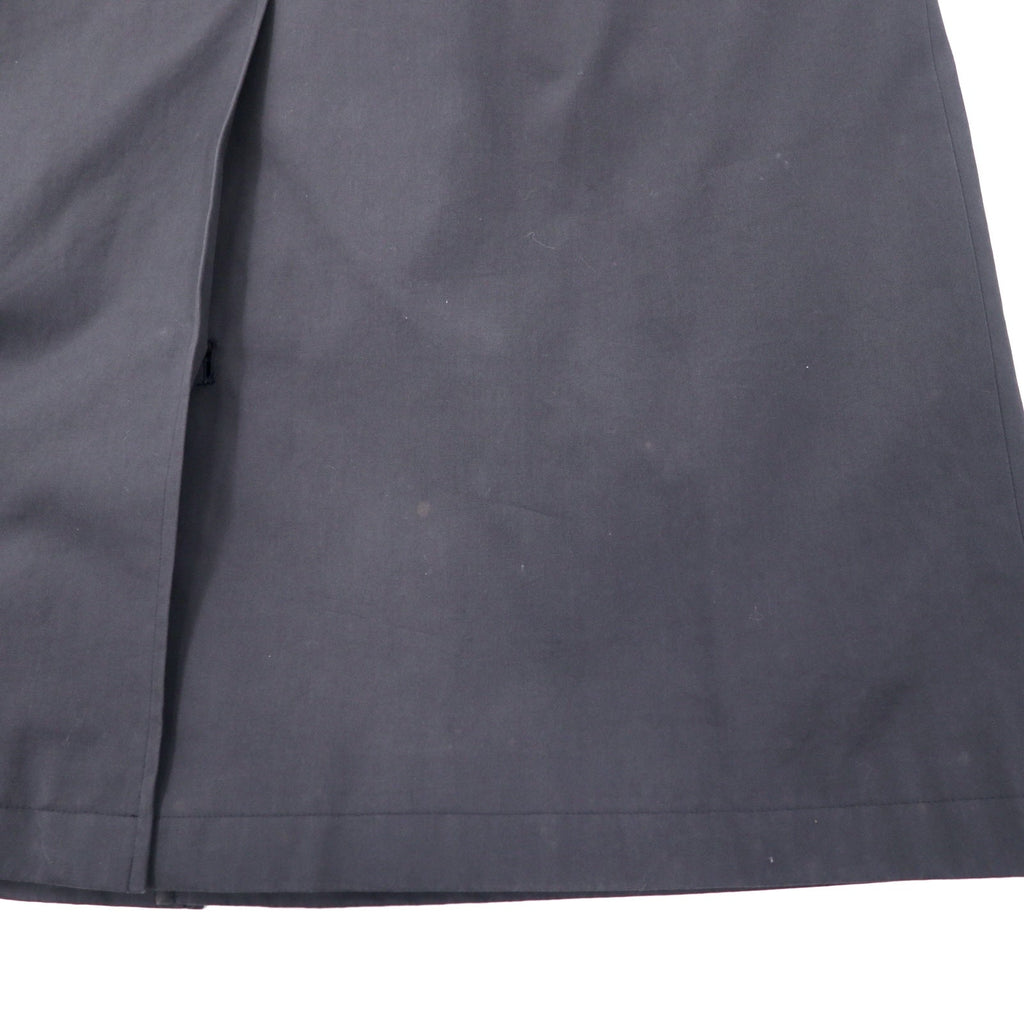 CHAPS RALPH LAUREN anni '90, cappotto monopetto, taglia LL, nero, cotone, abbottonatura nascosta, fodera staccabile