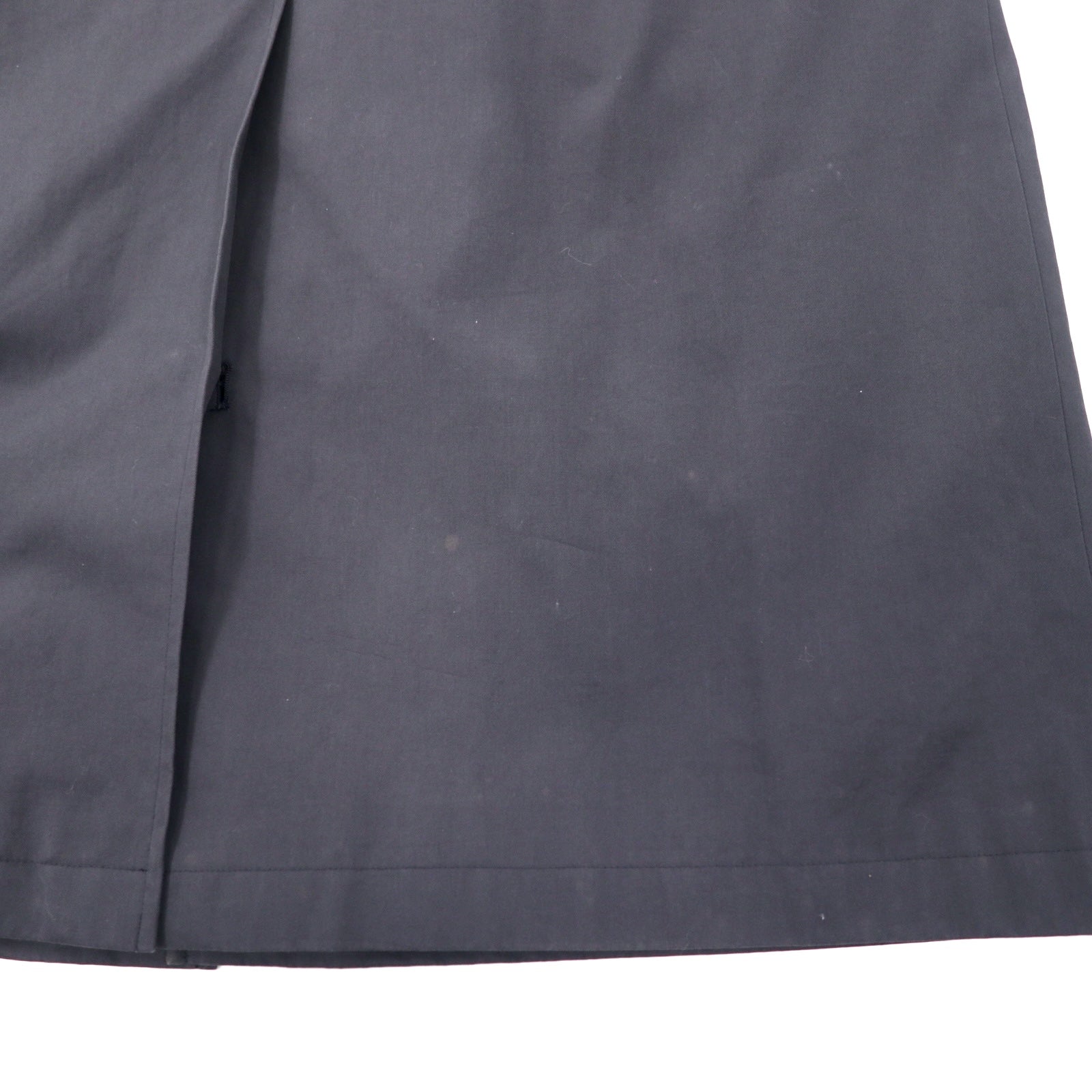 CHAPS RALPH LAUREN anni '90, cappotto monopetto, taglia LL, nero, cotone, abbottonatura nascosta, fodera staccabile