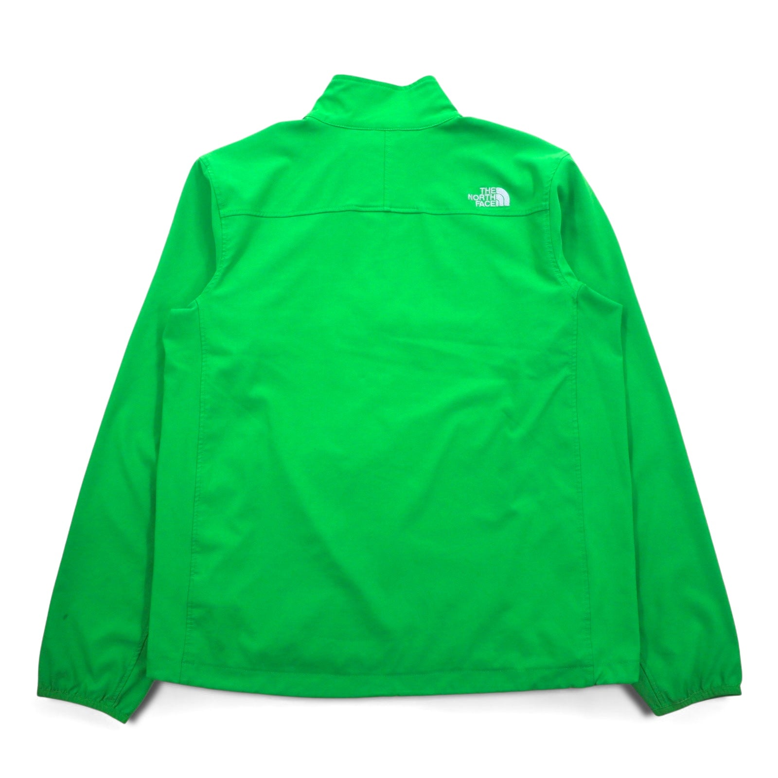THE NORTH FACE Giacca softshell a mezza zip, taglia L, verde, poliestere ARDJ, coulisse
