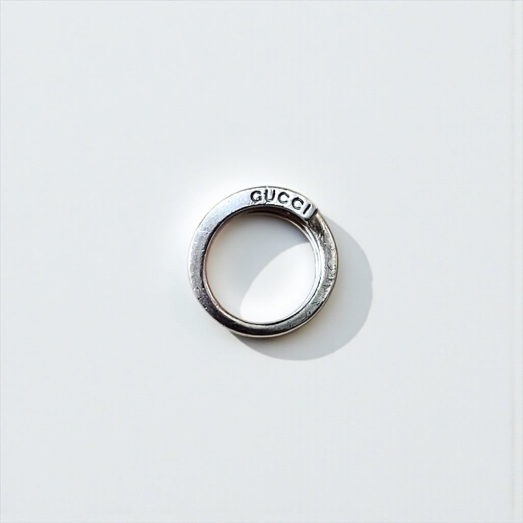 GUCCI スパイラル スネーク リング 指輪 9号 シルバー Gロゴ SILVER 925 イタリア製
