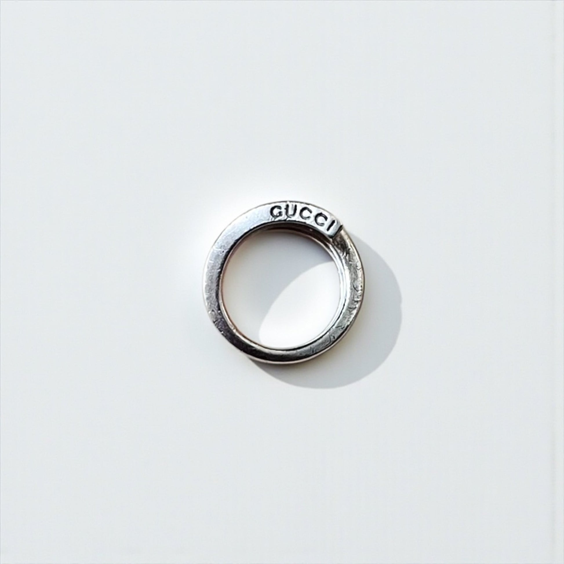 GUCCI スパイラル スネーク リング 指輪 9号 シルバー Gロゴ SILVER 925 イタリア製
