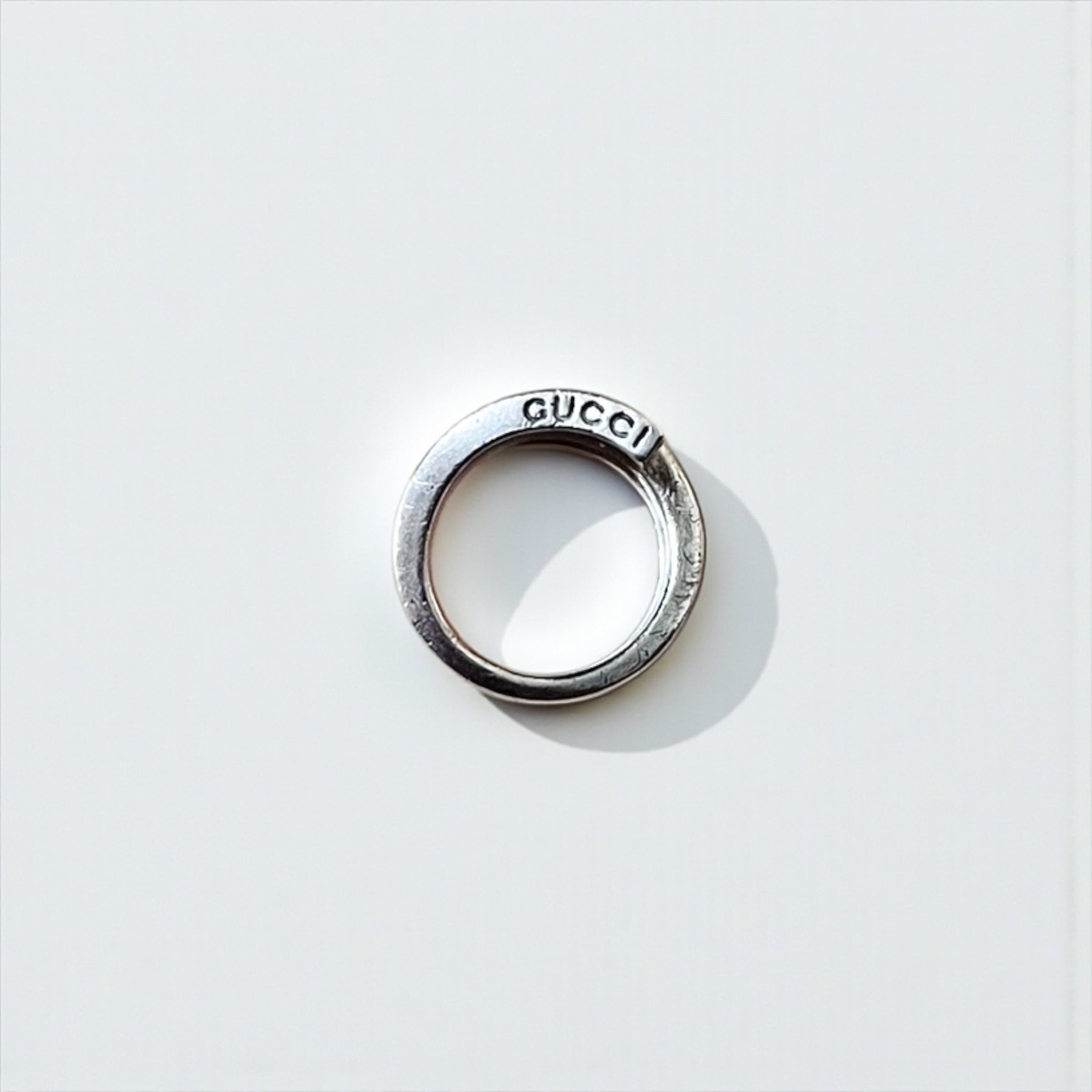 GUCCI スパイラル スネーク リング 指輪 9号 シルバー Gロゴ SILVER 925 イタリア製