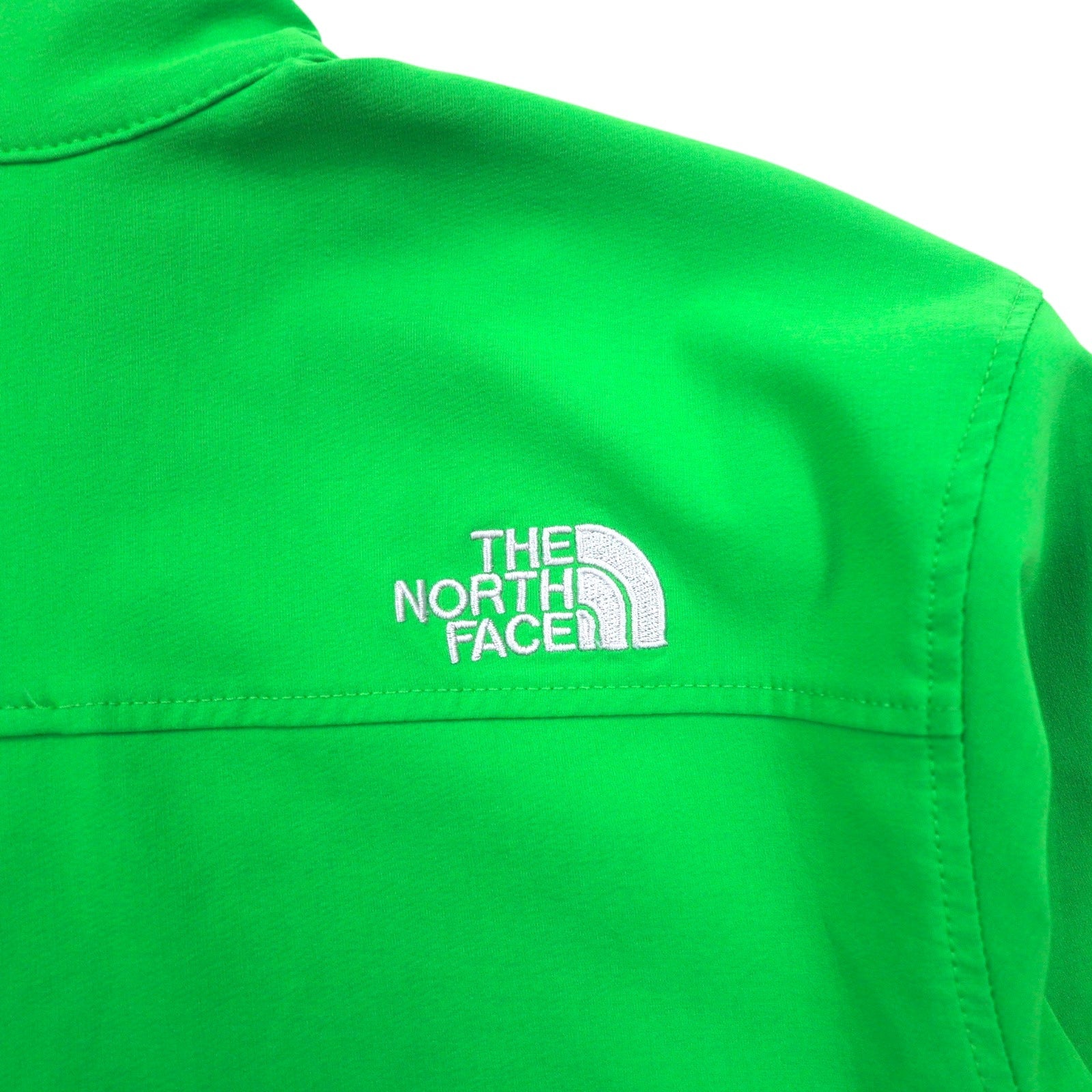 THE NORTH FACE Giacca softshell a mezza zip, taglia L, verde, poliestere ARDJ, coulisse