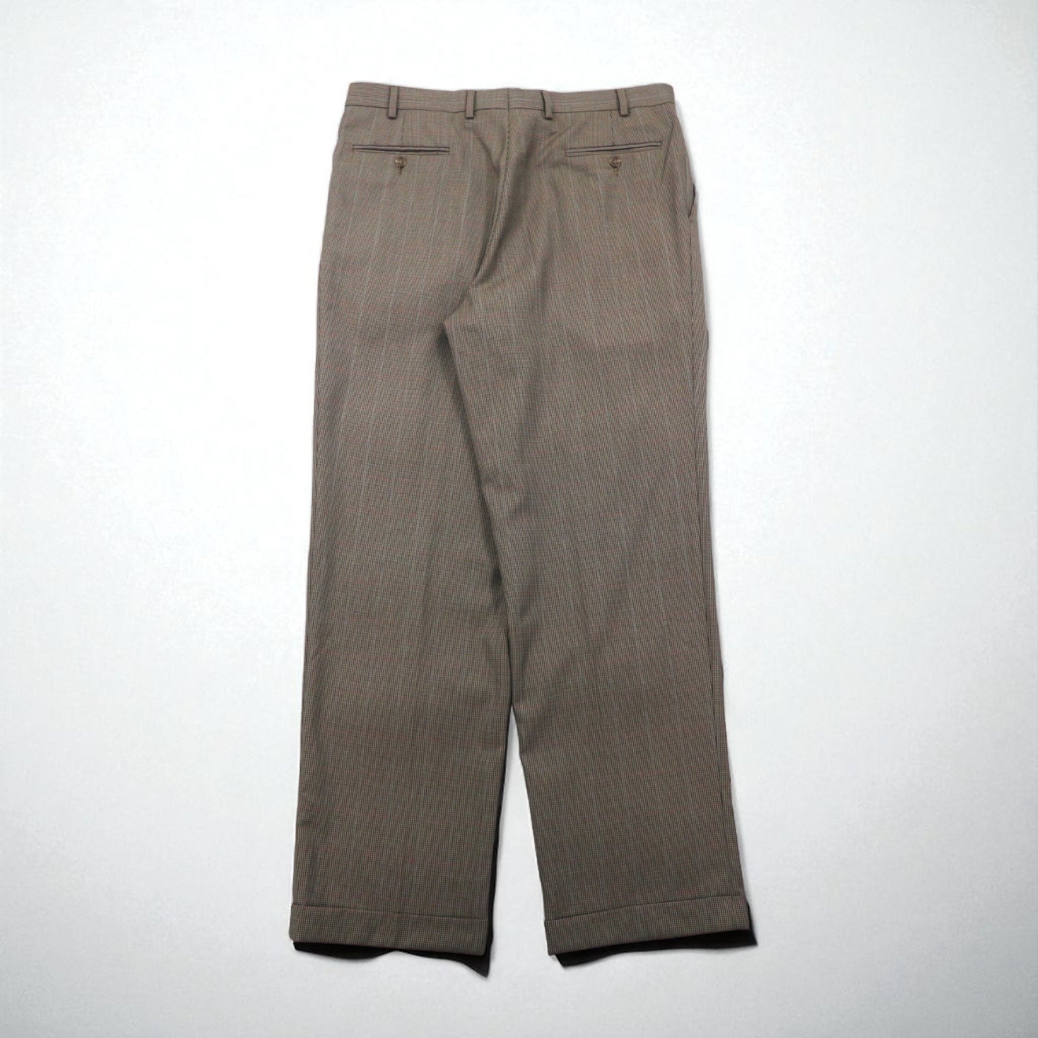 Ralph Lauren 90年代 2タック ワイド スラックスパンツ L チェック プリーツ