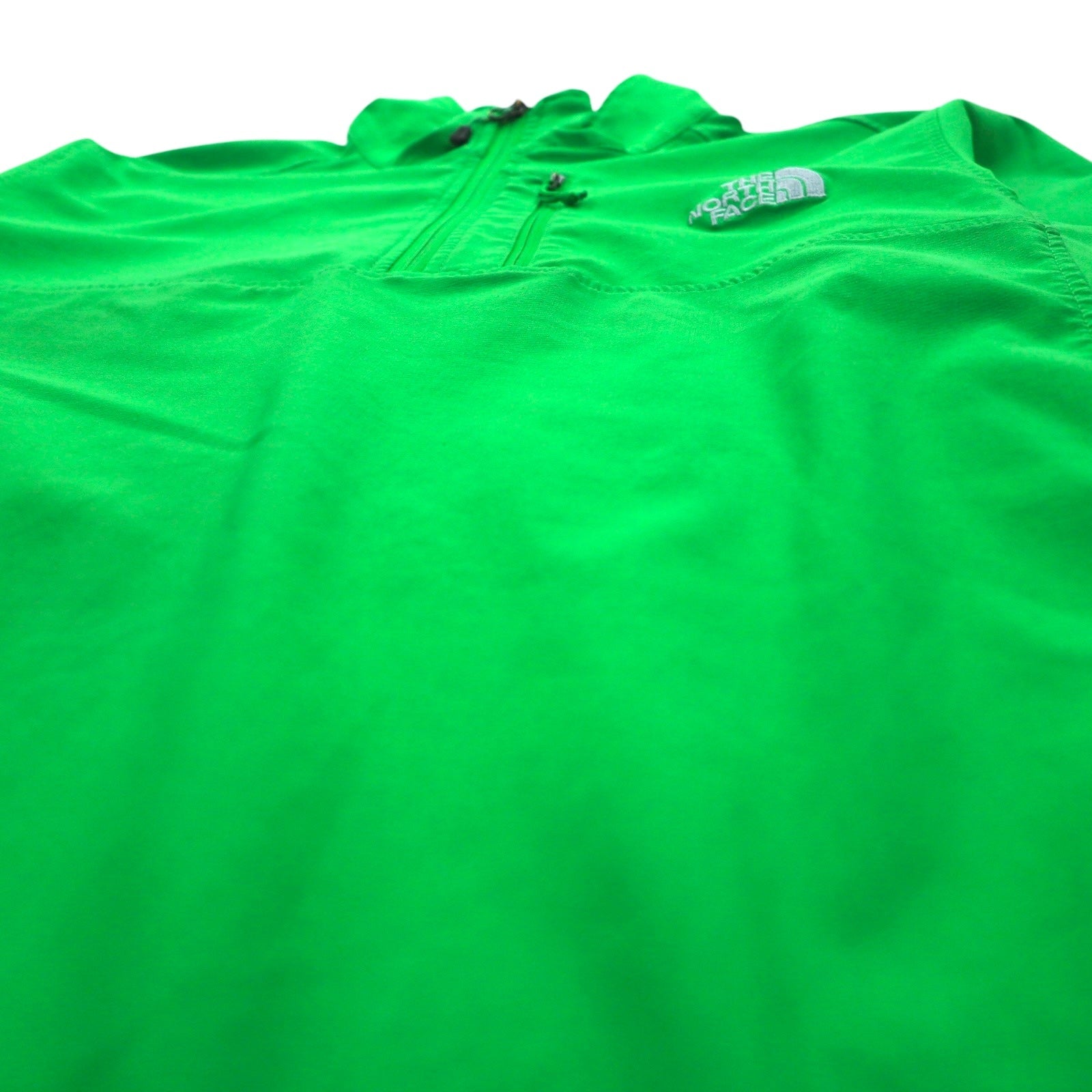 THE NORTH FACE Giacca softshell a mezza zip, taglia L, verde, poliestere ARDJ, coulisse