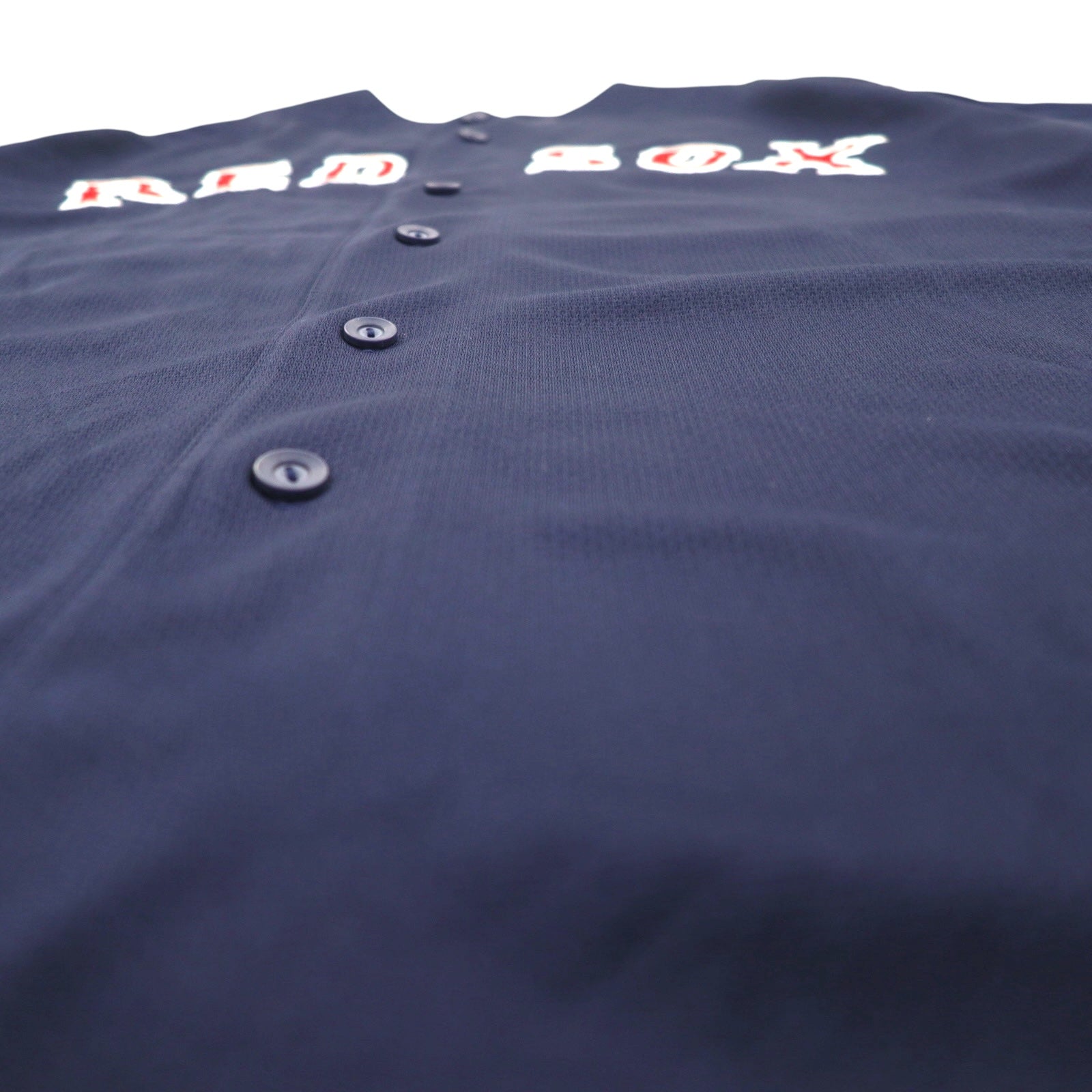 majestic 90年代 MLB ベースボールシャツ XL ネイビー ポリエステル RED SOX ナンバリング