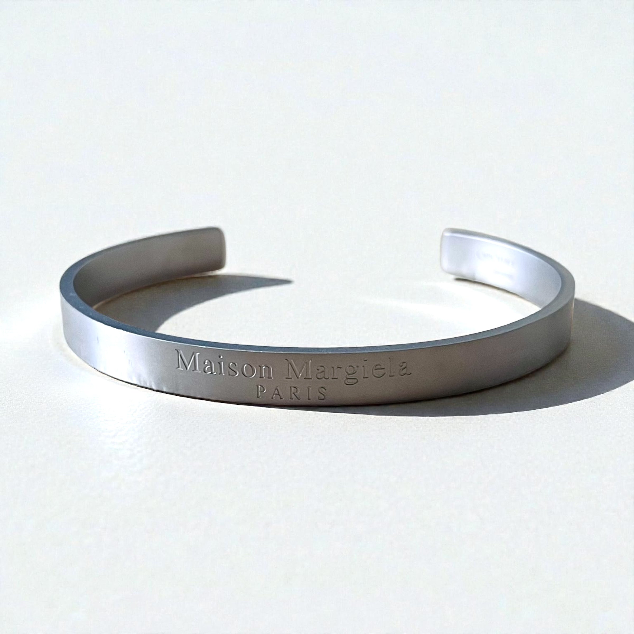 Maison Margiela バングル カフス ブレスレット シルバー SILVER 925 ロゴ イタリア製
