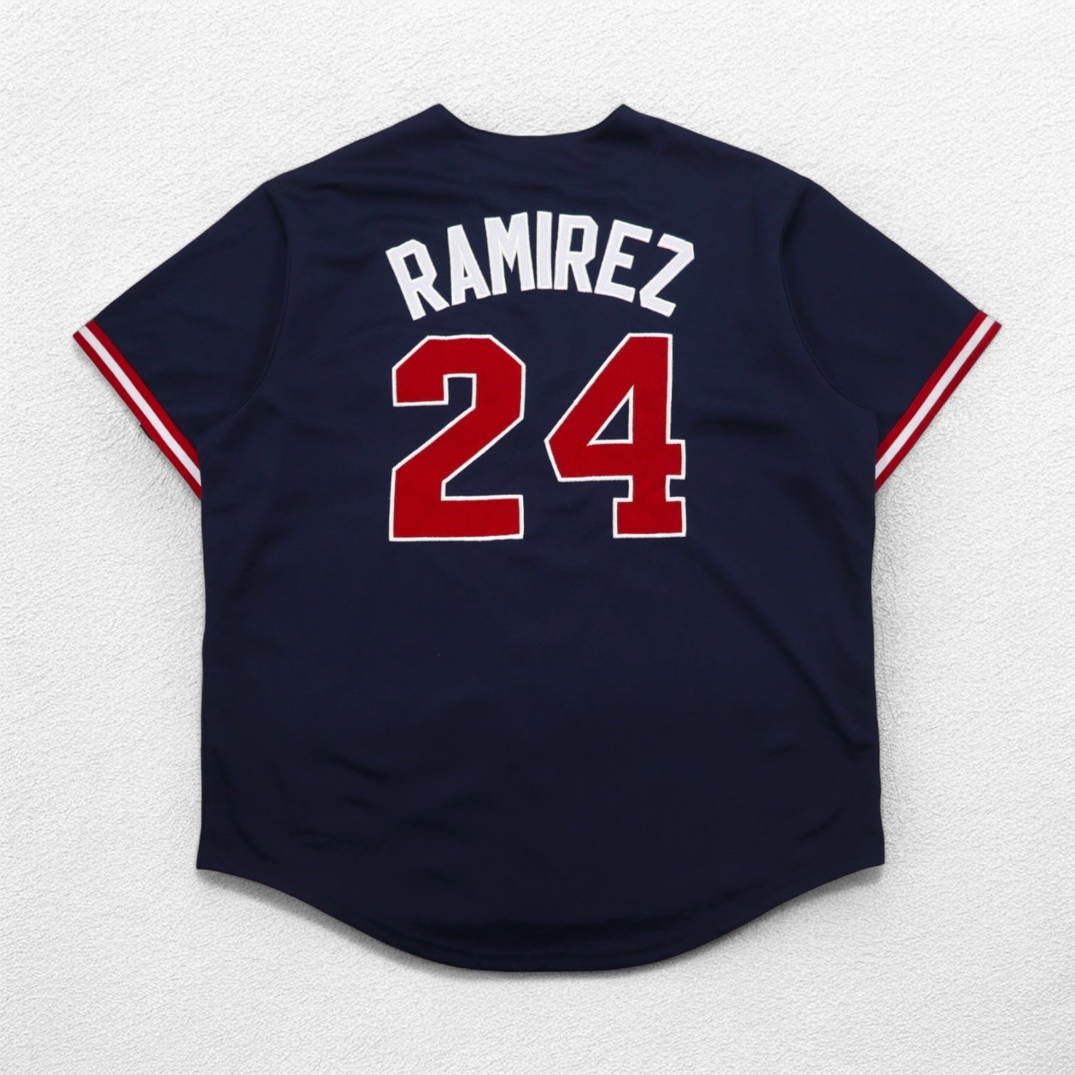 majestic 90年代 MLB ベースボールシャツ XL ネイビー ポリエステル RED SOX ナンバリング