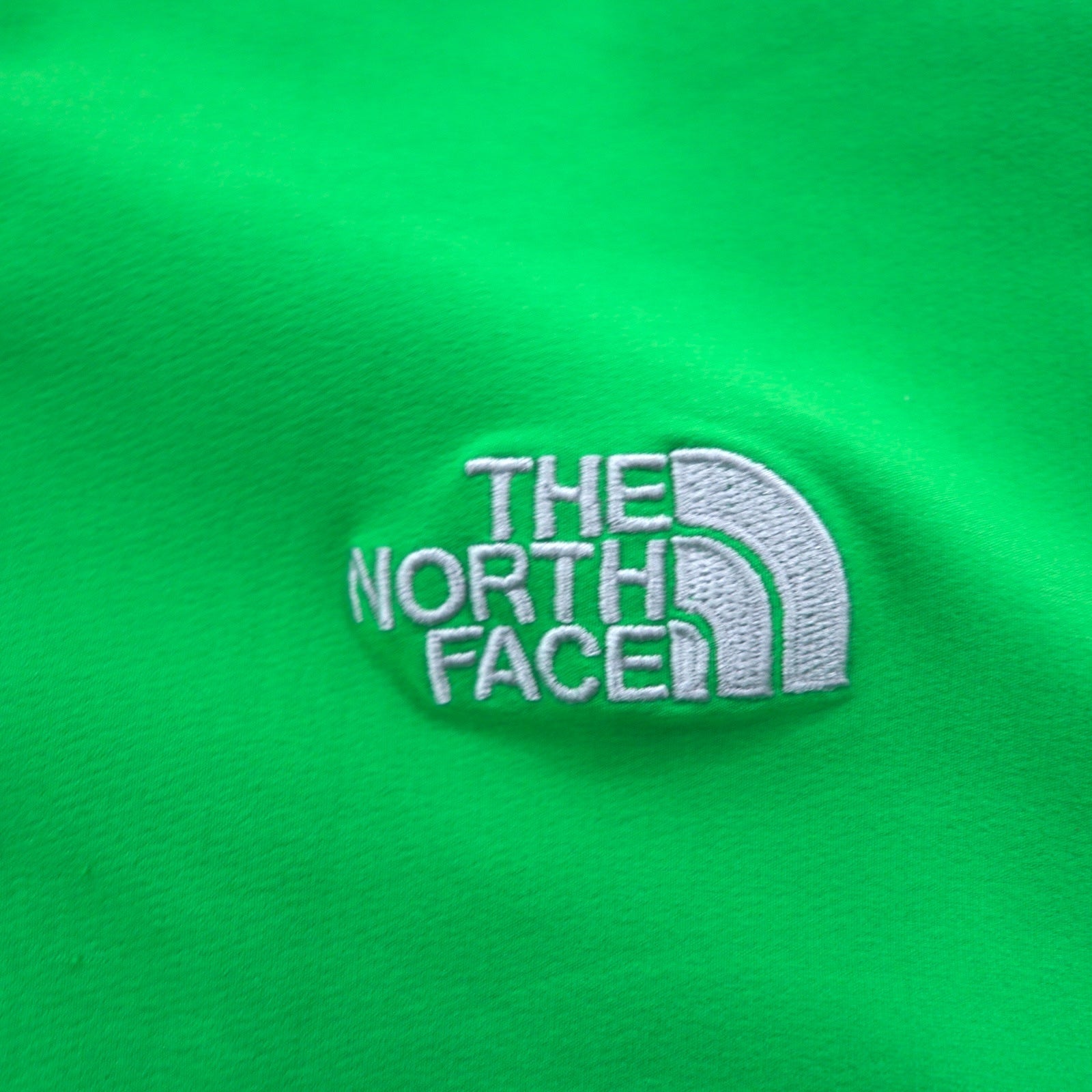 THE NORTH FACE Giacca softshell a mezza zip, taglia L, verde, poliestere ARDJ, coulisse