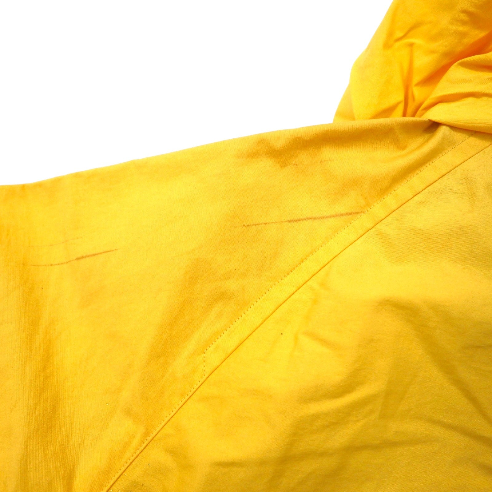 nautica Giacca a vela anni '90, taglia M, gialla, cotone-nylon, cappuccio riponibile, coulisse