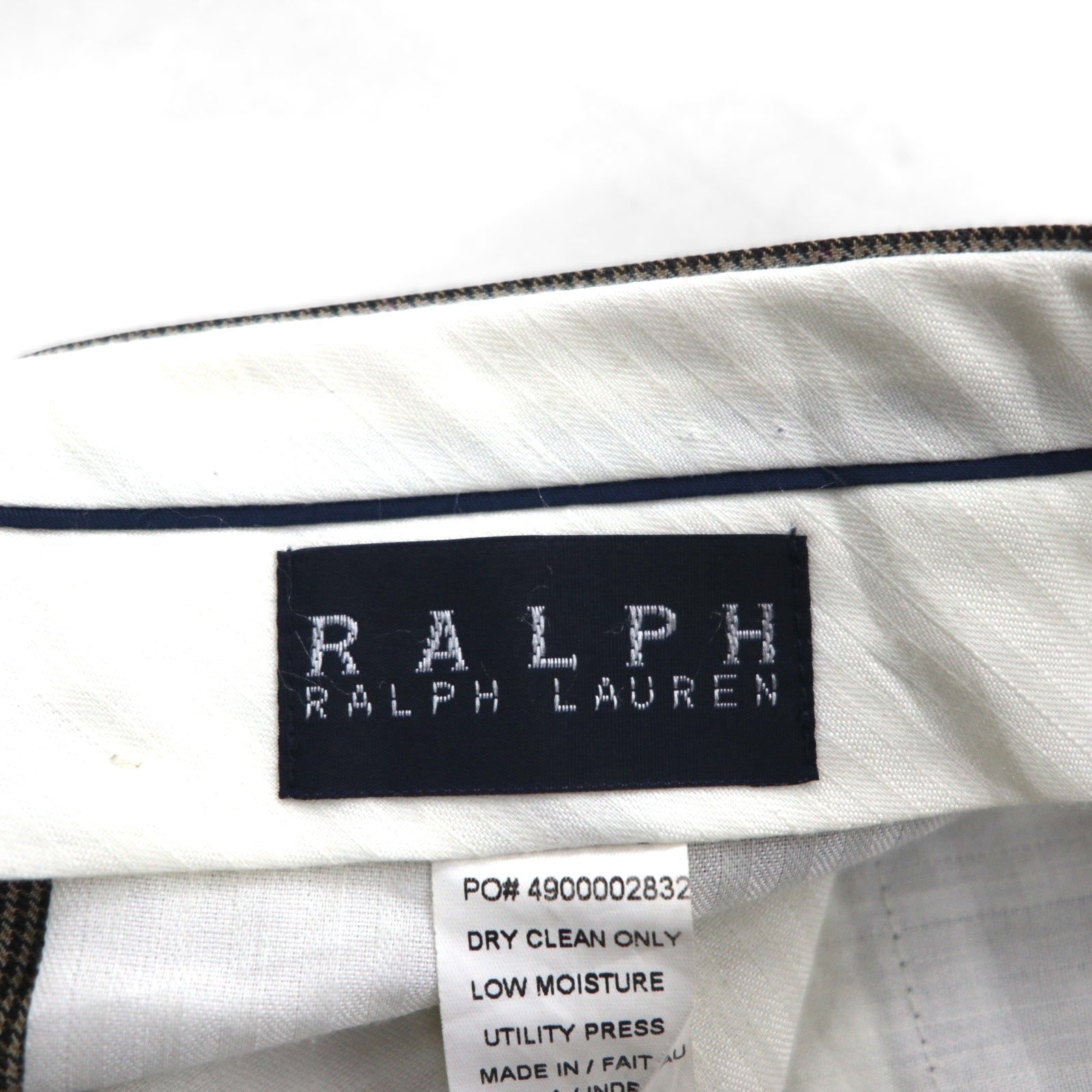 Ralph Lauren 90年代 2タック ワイド スラックスパンツ L チェック プリーツ