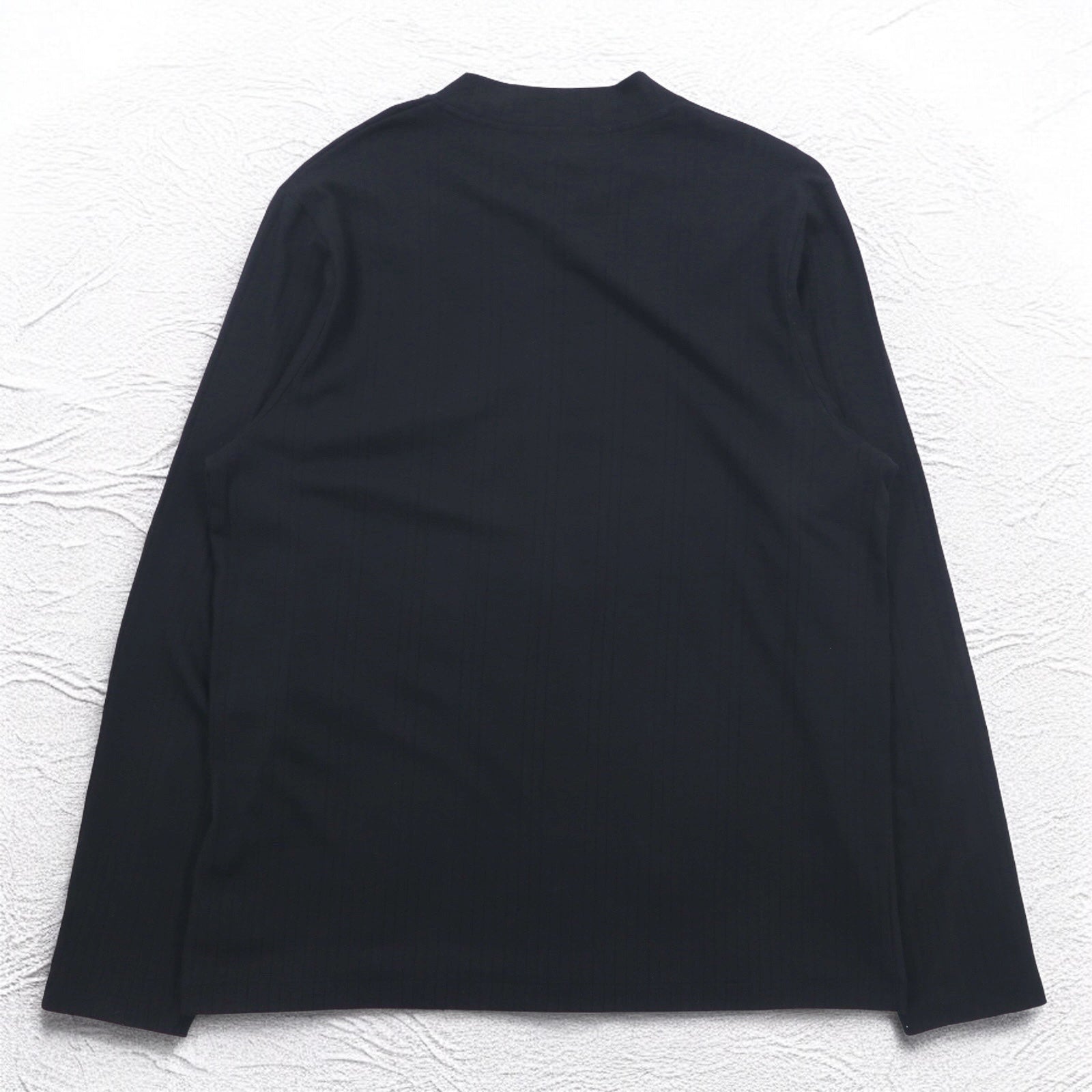 DKNY Dolcevita T-shirt a maniche lunghe, L, nero, cotone