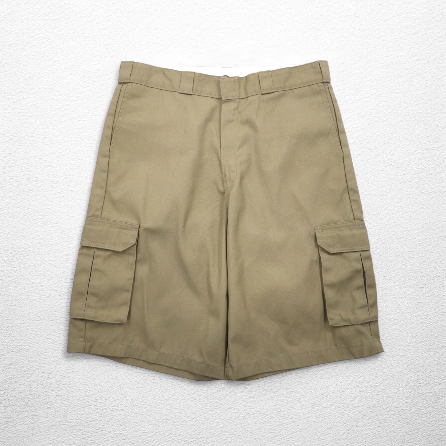 Dickies Loose Fit Chino Cargo Shorts Pantaloncini XL Beige WR888DS Made in Nicaragua