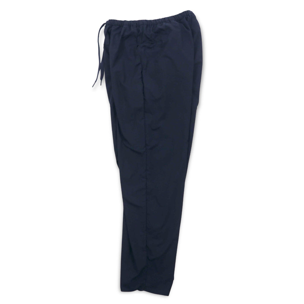 Completo TEATORA DEVICE JKT / WALLET PANTS taglia L, colore blu navy, in nylon PACKABLE, modelli TT-004-P / TT-203-P, Made in Japan.
