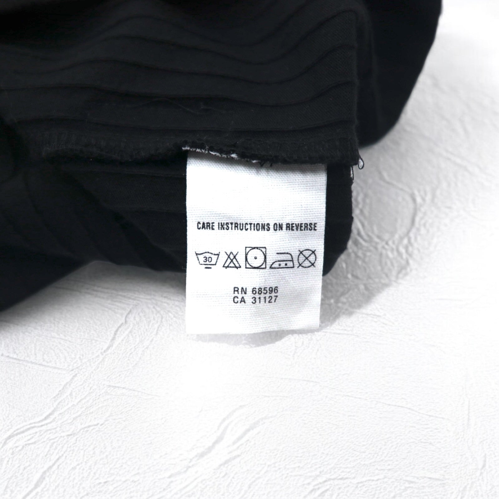 DKNY Dolcevita T-shirt a maniche lunghe, L, nero, cotone