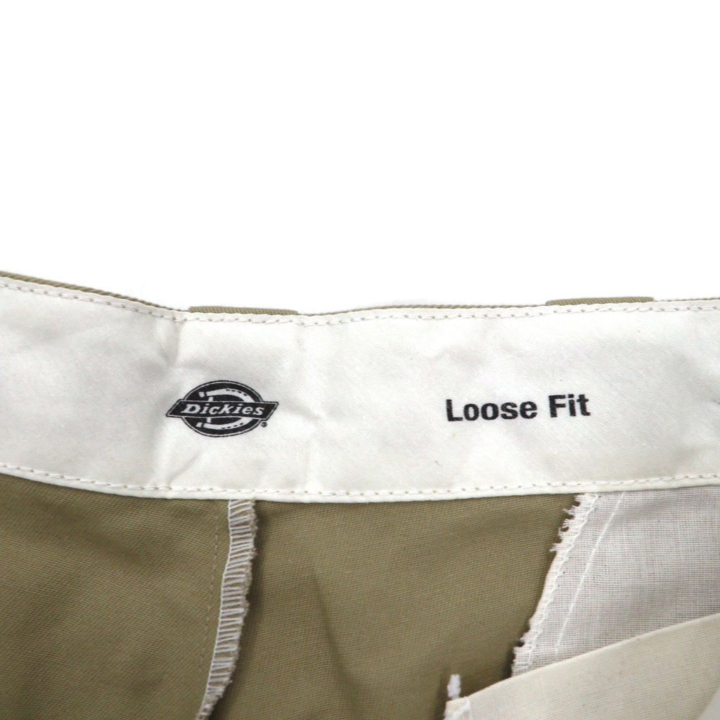 Dickies Loose Fit Chino Cargo Shorts Pantaloncini XL Beige WR888DS Made in Nicaragua