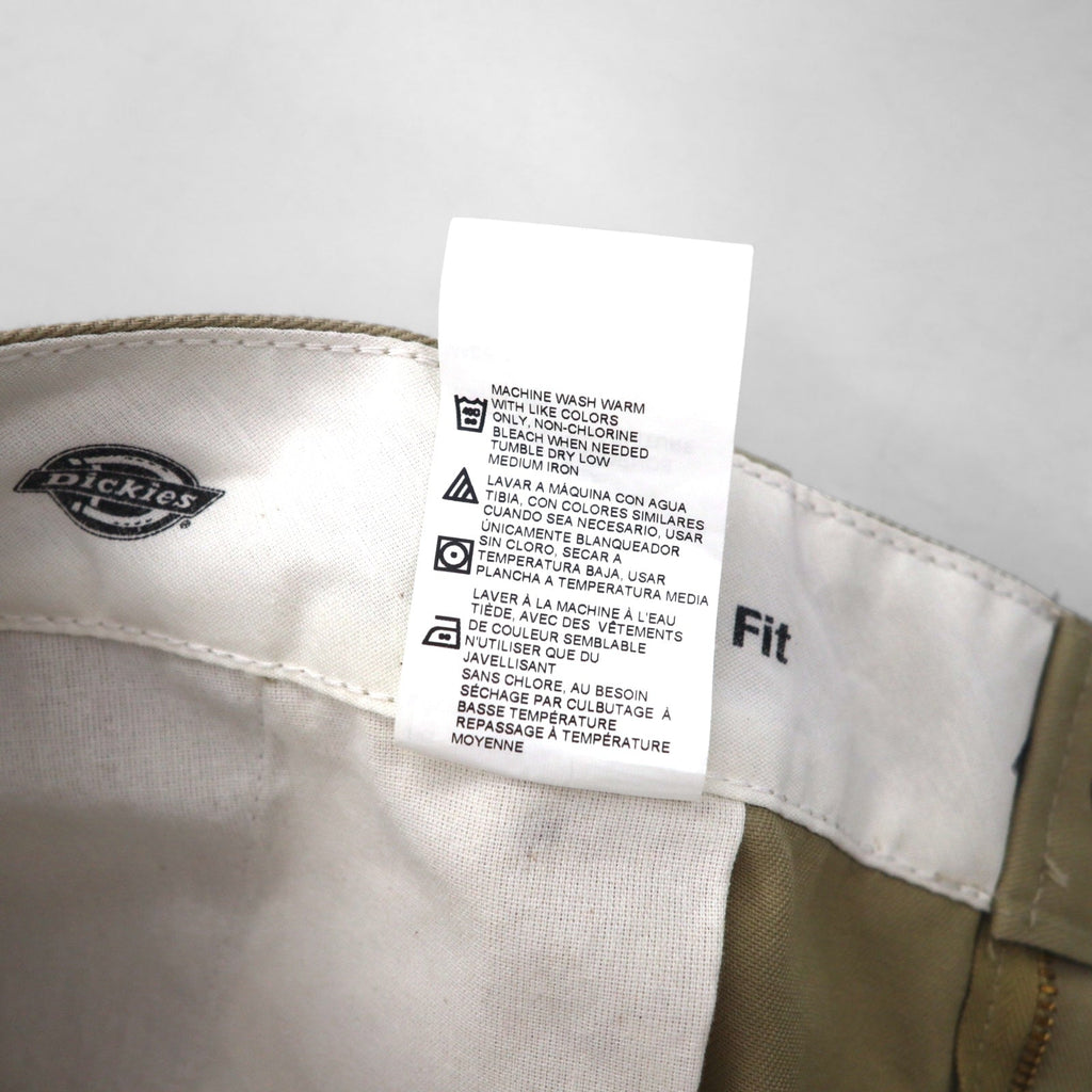 Dickies Loose Fit Chino Cargo Shorts Pantaloncini XL Beige WR888DS Made in Nicaragua