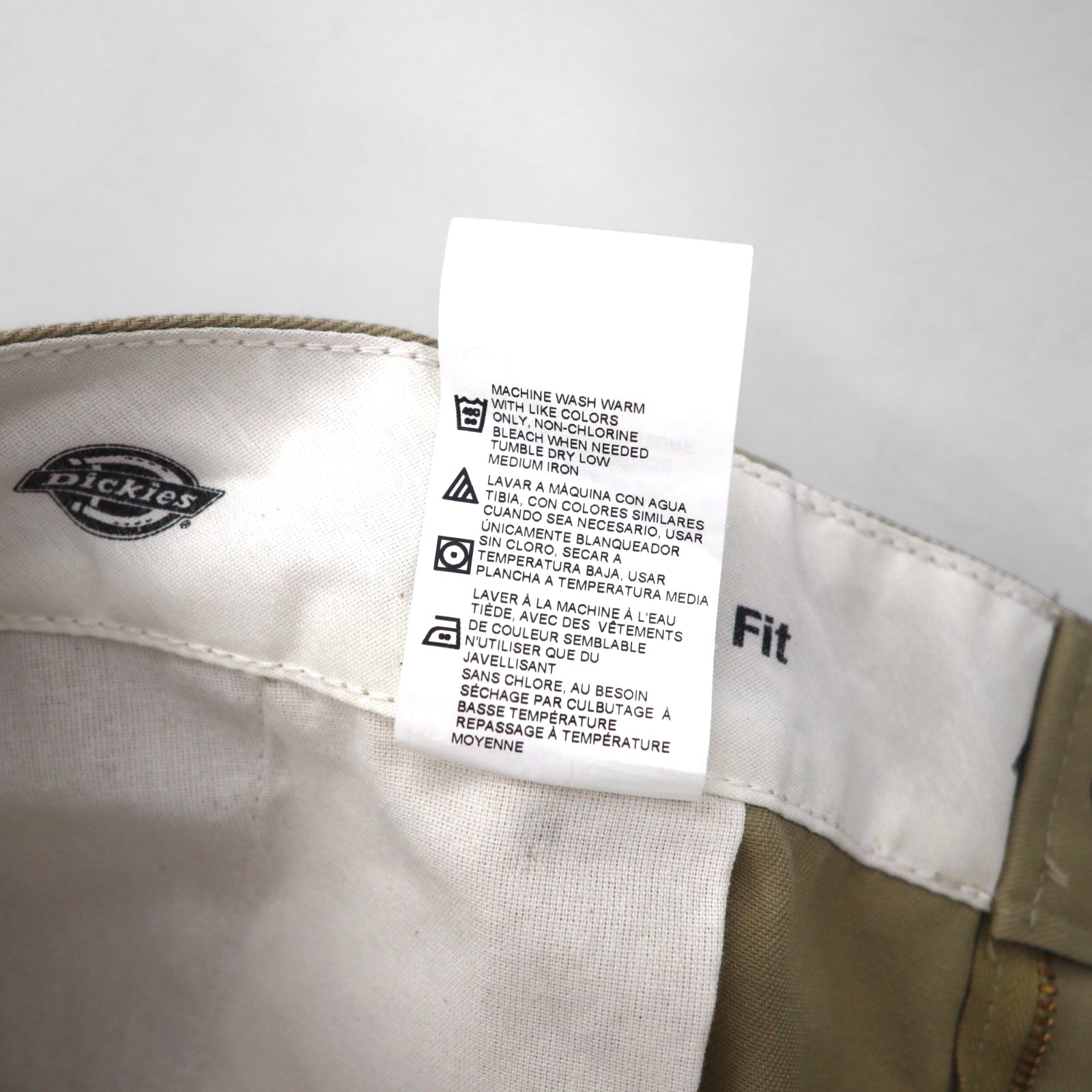 Dickies Loose Fit Chino Cargo Shorts Pantaloncini XL Beige WR888DS Made in Nicaragua