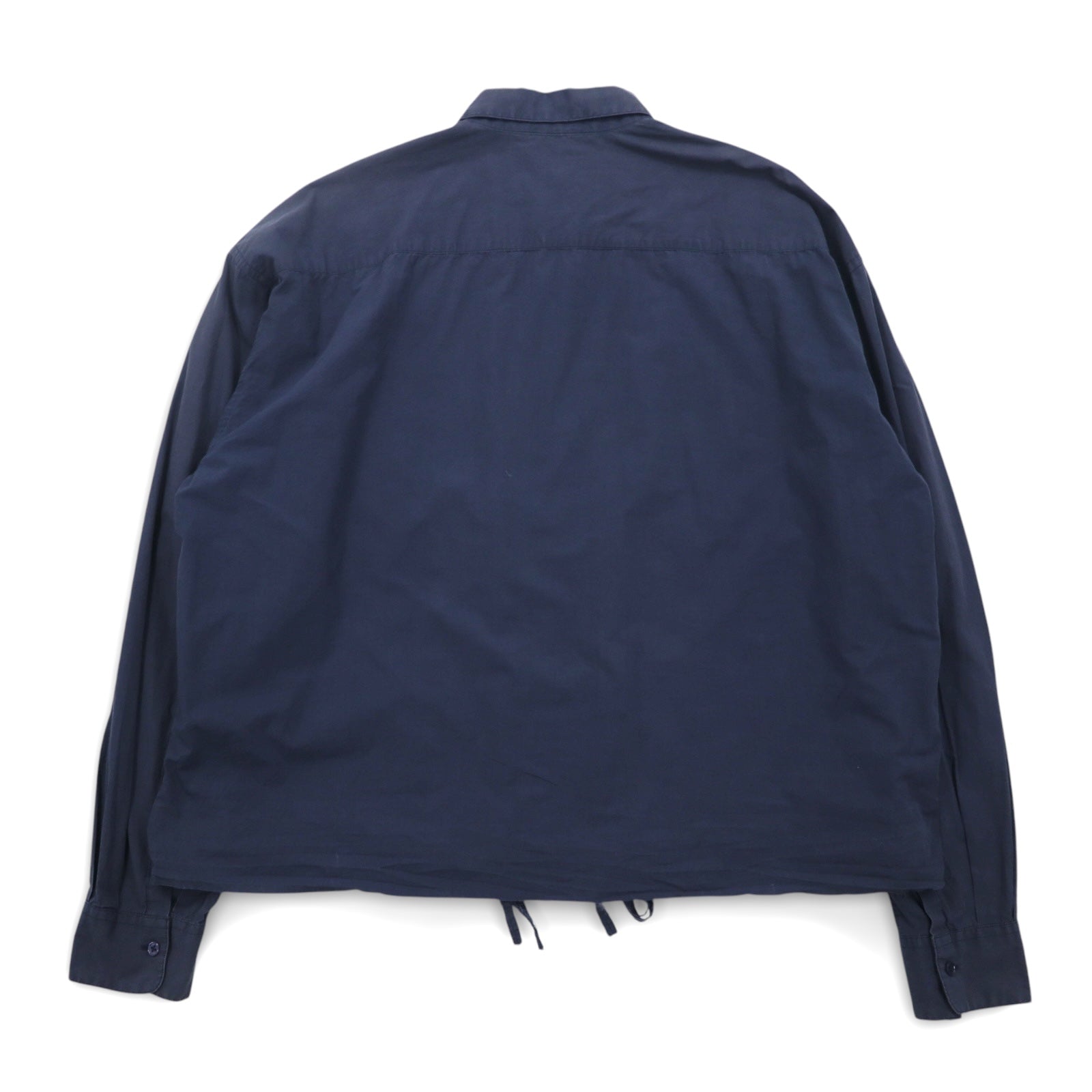UNUSED Camicia con coulisse XL navy cotone Made in Japan