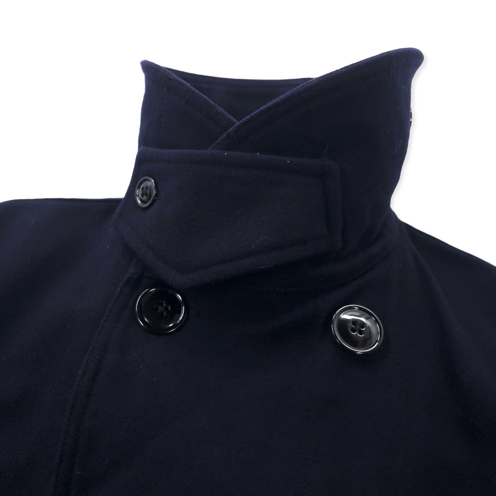 Engineered Garments USA Oversize Melton Peacoat XS Blu navy Lana