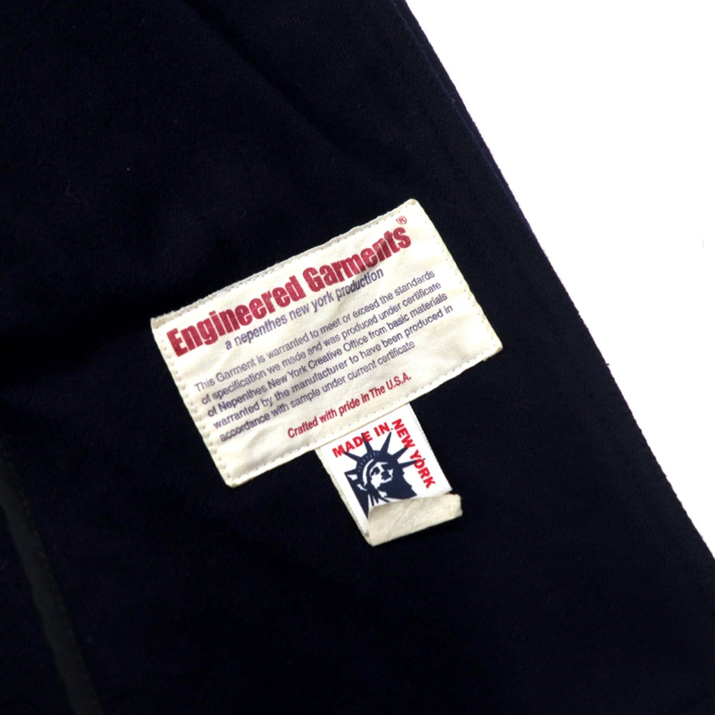 Engineered Garments USA Oversize Melton Peacoat XS Blu navy Lana