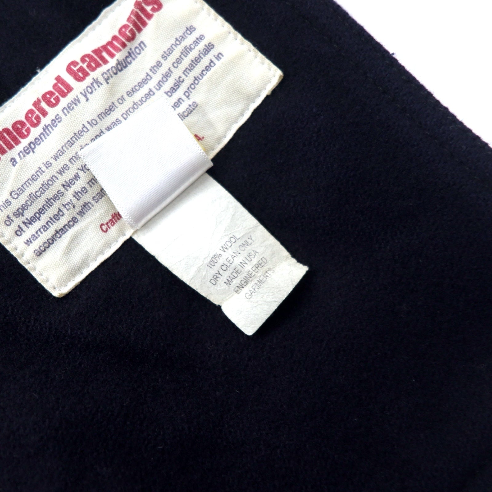 Engineered Garments USA Oversize Melton Peacoat XS Blu navy Lana