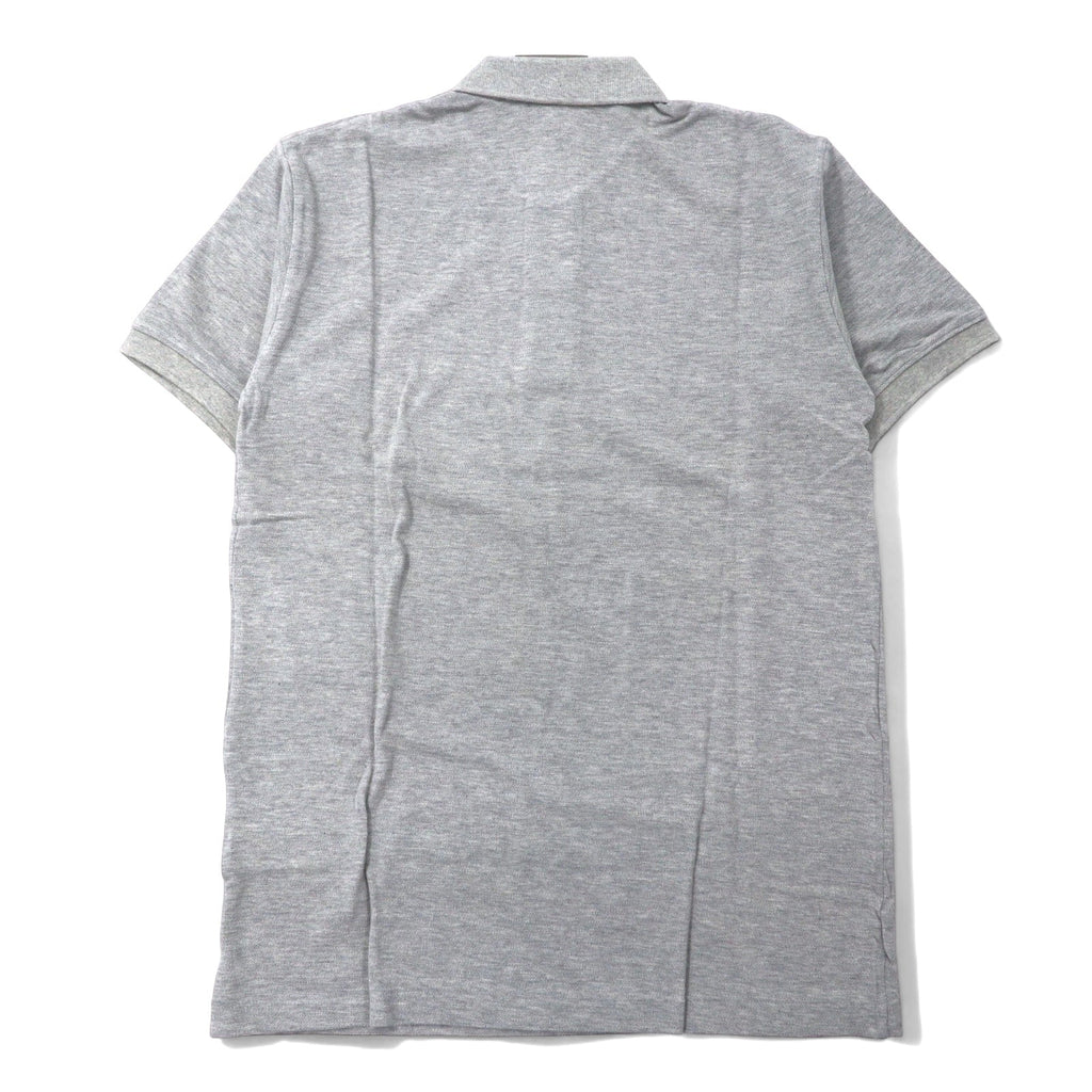 im MIYAKE DESIGN STUDIO (issey miyake) Anni '80 Polo L Grigia Cotone Piqué Made in Japan Nuova