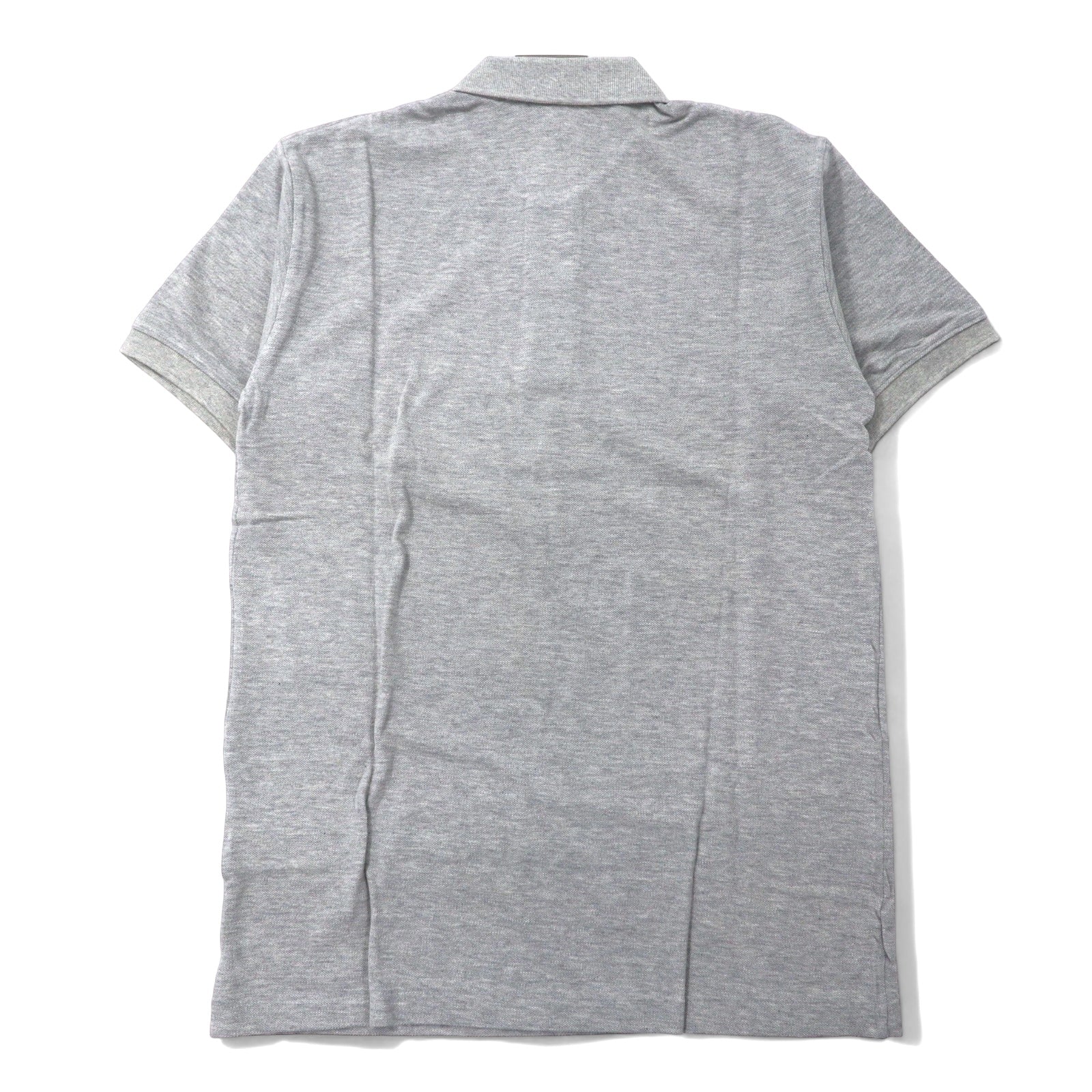 im MIYAKE DESIGN STUDIO (issey miyake) Anni '80 Polo L Grigia Cotone Piqué Made in Japan Nuova