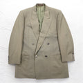 GIVENCHY anni '80 Old Blazer doppiopetto in lana beige con bottoni in metallo taglia M, Made in Japan