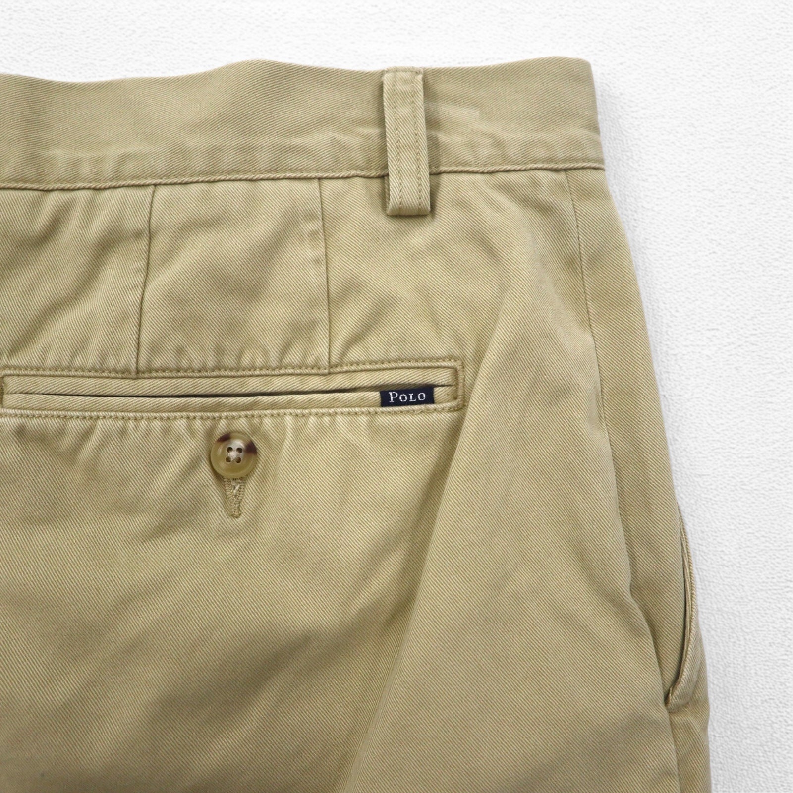 POLO RALPH LAUREN Pantaloncini Chino Classici L Beige Cotone