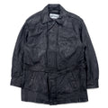 90年代 PELLE STUDIO ( WILSONS ) Thinsulate 中綿 レザーコート カーコート M ブラック レザー ライナー着脱式