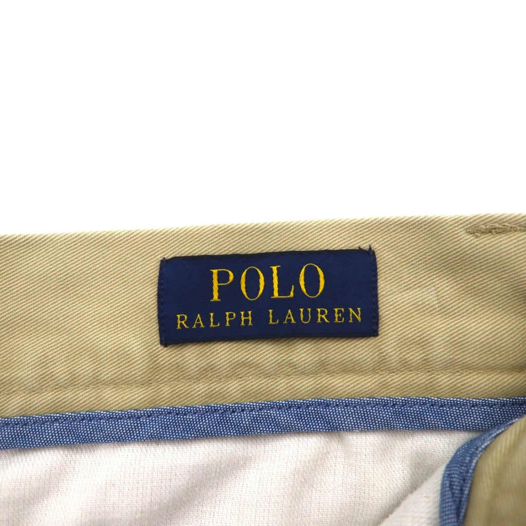 POLO RALPH LAUREN Pantaloncini Chino Classici L Beige Cotone