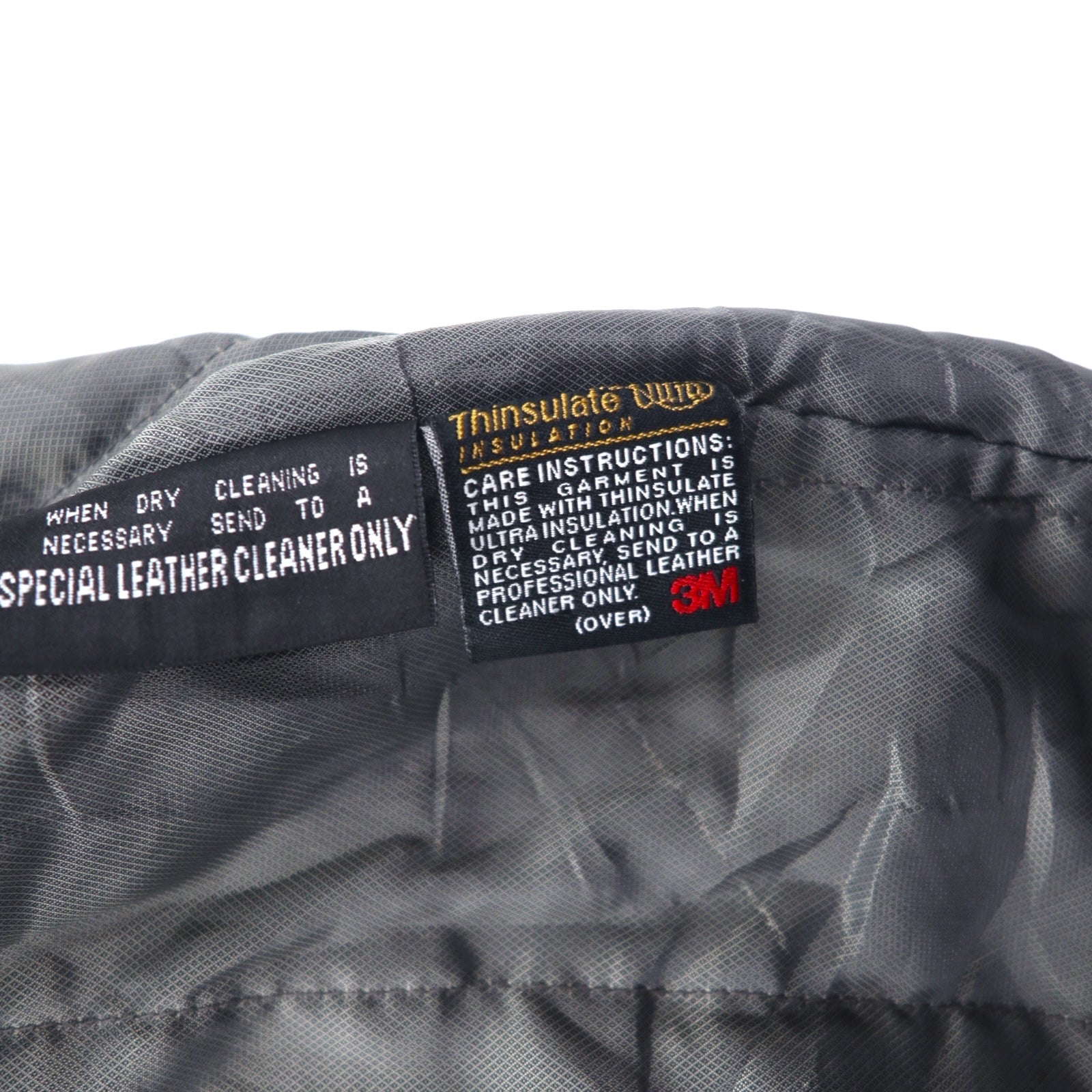 Anni '90 PELLE STUDIO (WILSONS) Thinsulate Cappotto in pelle imbottito Car Coat M Nero Pelle Fodera rimovibile
